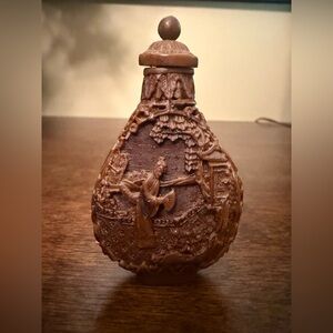 Vintage Chinese Hand-Carved Snuff Bottle